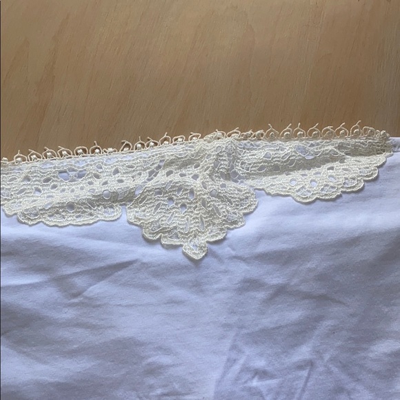 NWT BANANA REPUBLIC CAMI TUBE TOP WHITE W LACE. - Picture 3 of 8